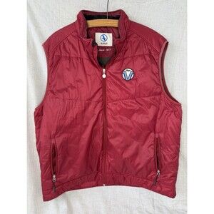 Mens Aigle Thermolite Puffer Vest Jacket Red Sz XXL.
